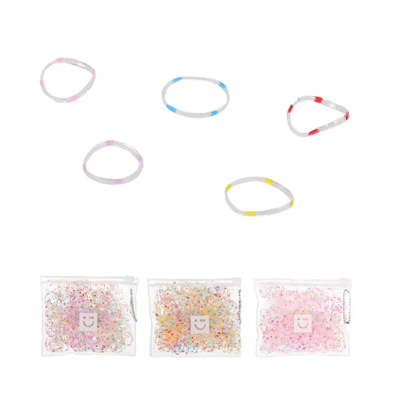 Bulk Pack Of 500 Vibrant Polka Dot Disposable Hair Ties 1