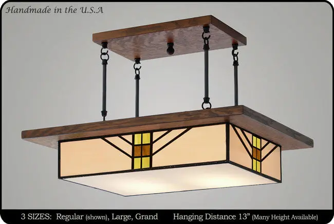 Bungalow-Era Mission Chandelier #603 1