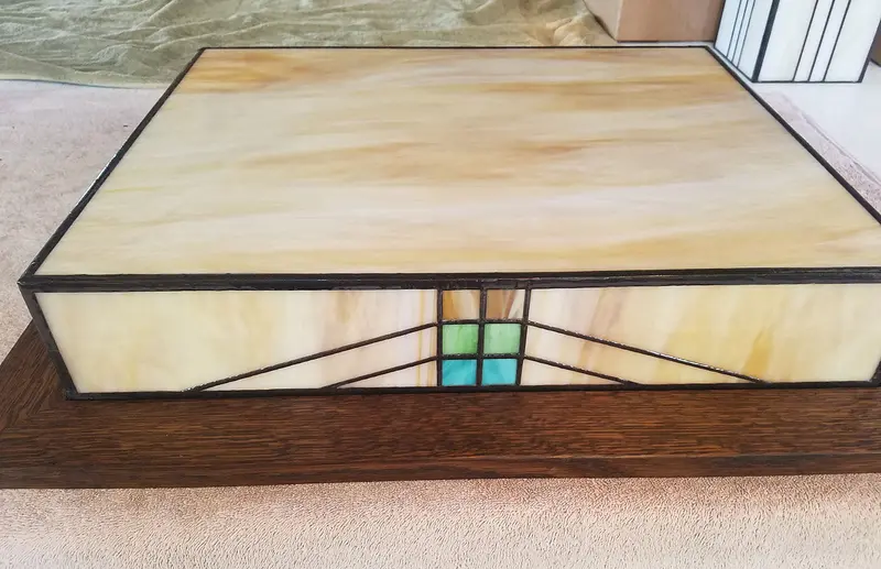 Bungalow-Inspired Mission Chandelier Glass Palette 1