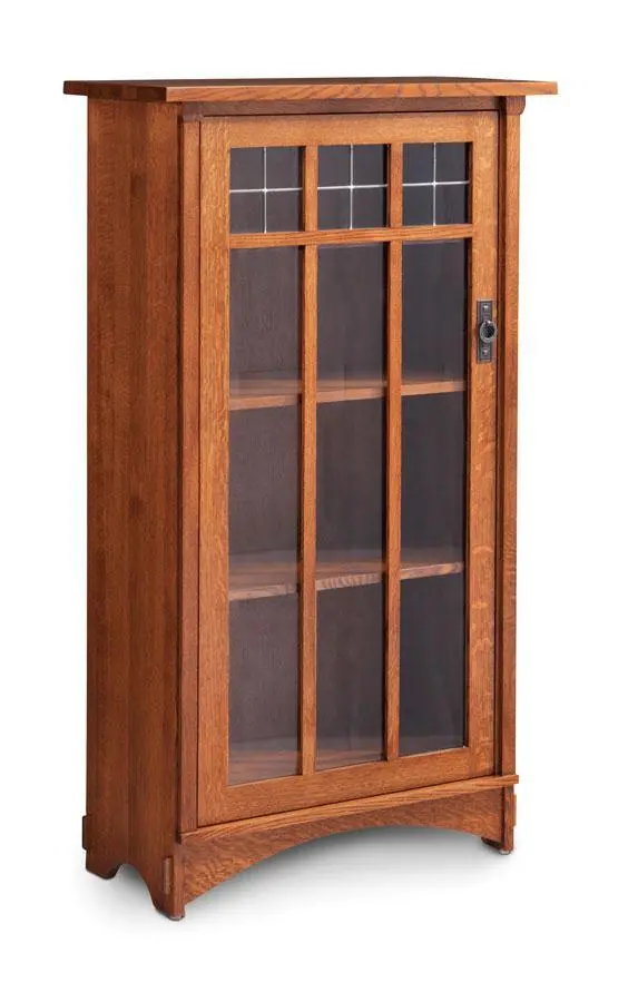 Bungalow Single-Door Display Bookshelf