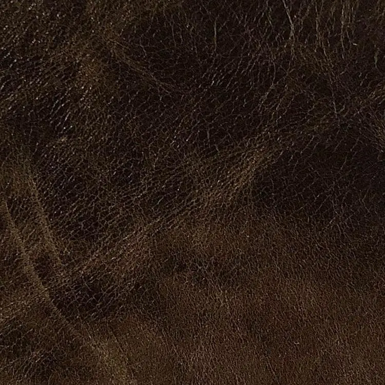 Burlington Aniline Leather Swatch – Chocolate Finish 1