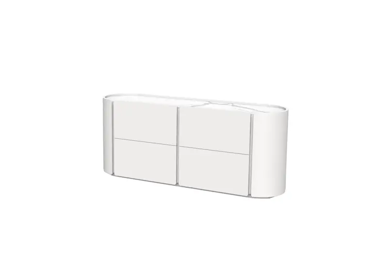 Burrow White 4-Drawer Double Dresser 1