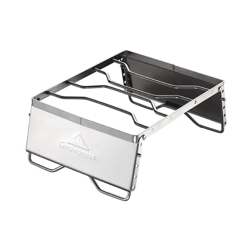Campingmoon Compact Stainless Steel Portable Bbq Grill – Foldable Outdoor Cooker 1
