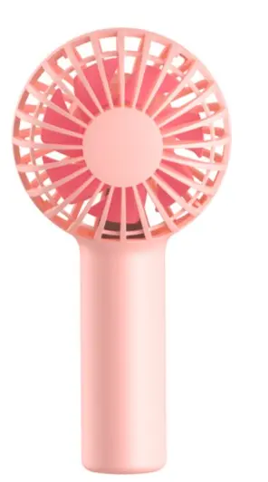 Candy-Pink 1200Mah Compact Mini Fan 1