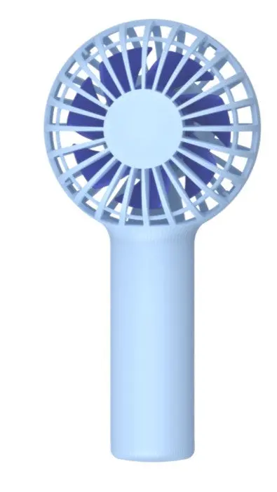Candy Series Portable Mini Fan – 1200Mah Rechargeable, Blue 1