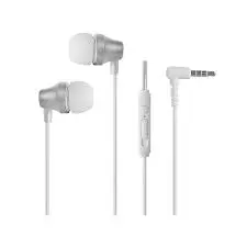 Capsule-Style Wired Earphones – Model 8431#, Minimalist White Design 1