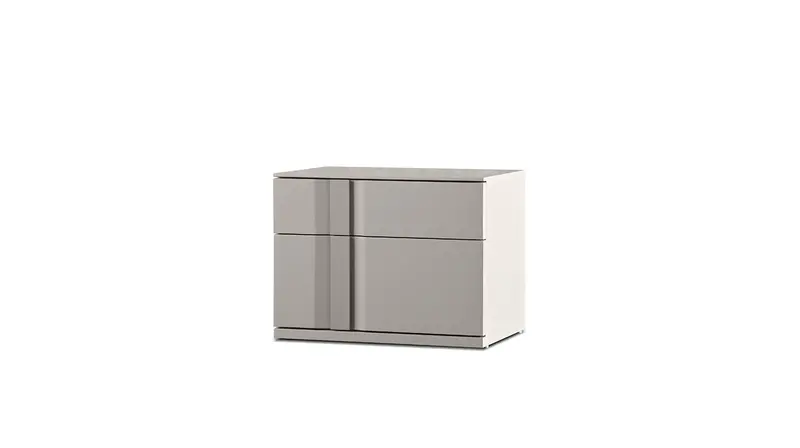 Carbon Bedside Table In Stone Finish 1