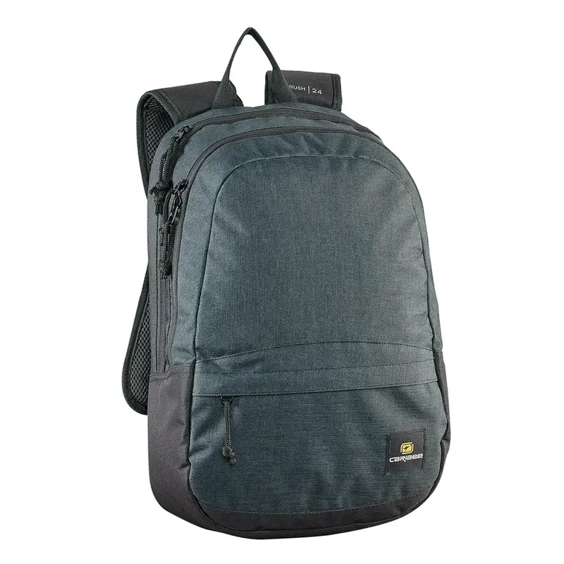 Caribee Rush 24L Daypack – Sleek Black Urban Backpack 1