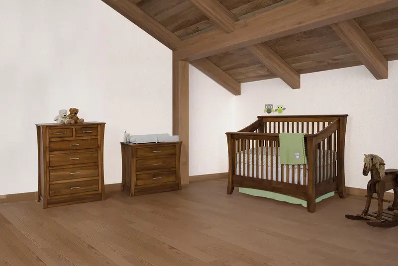 Carlisle 3-In-1 Convertible Crib With Toddler Rail 1