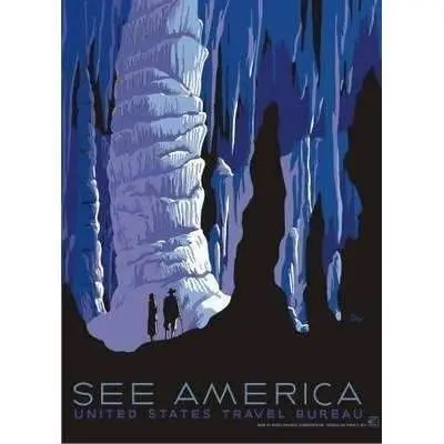 Carlsbad Caverns National Park Cave Art Poster 1