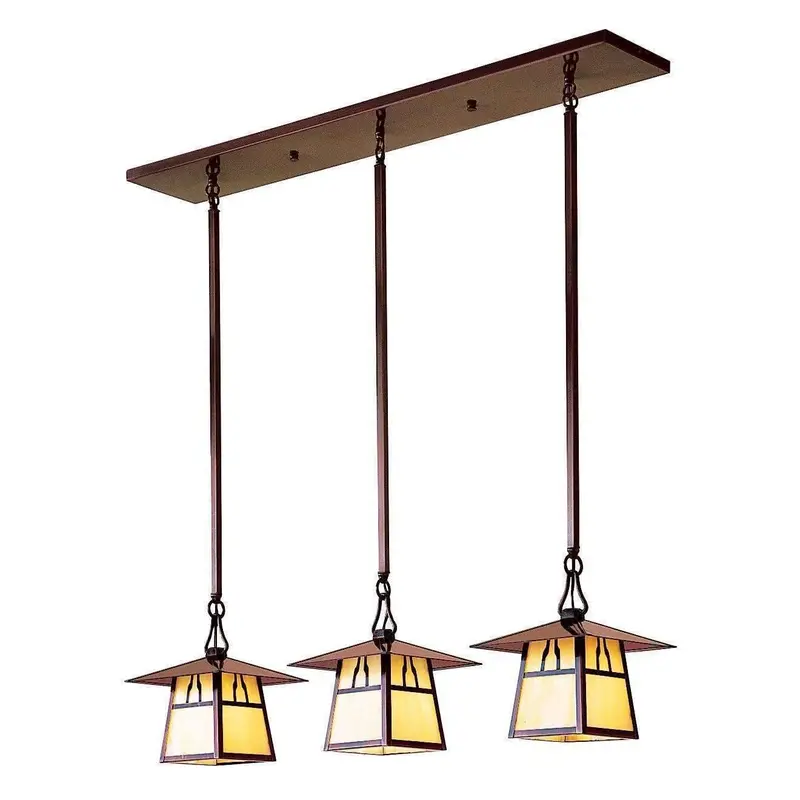 Carmel 3-Light In-Line Linear Chandelier 1