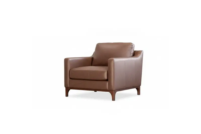Chocolate Brown Cuff Accent Armchair 1