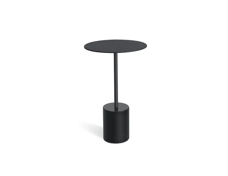 Circulo Black Round End Table 1