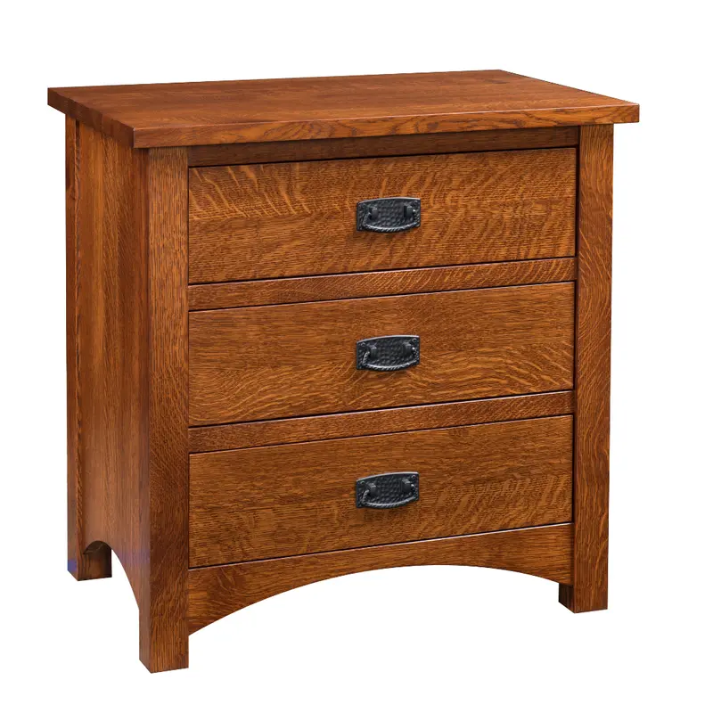 Claremont Wide Mission Nightstand With Storage Drawers 1