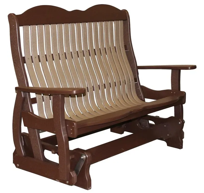Classic Cottage-Style Glider Bench – Handcrafted Comfort 1