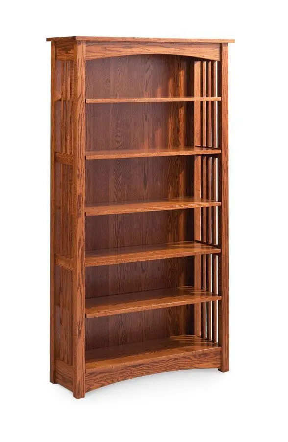 Classic Mission-Style Open Bookshelf