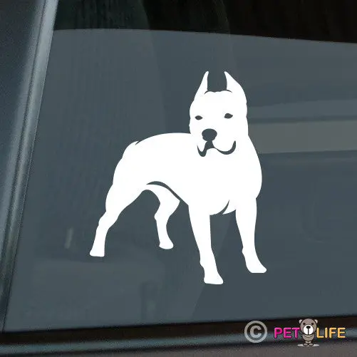 Classic Pit Bull Silhouette Sticker – Durable & Weatherproof 1