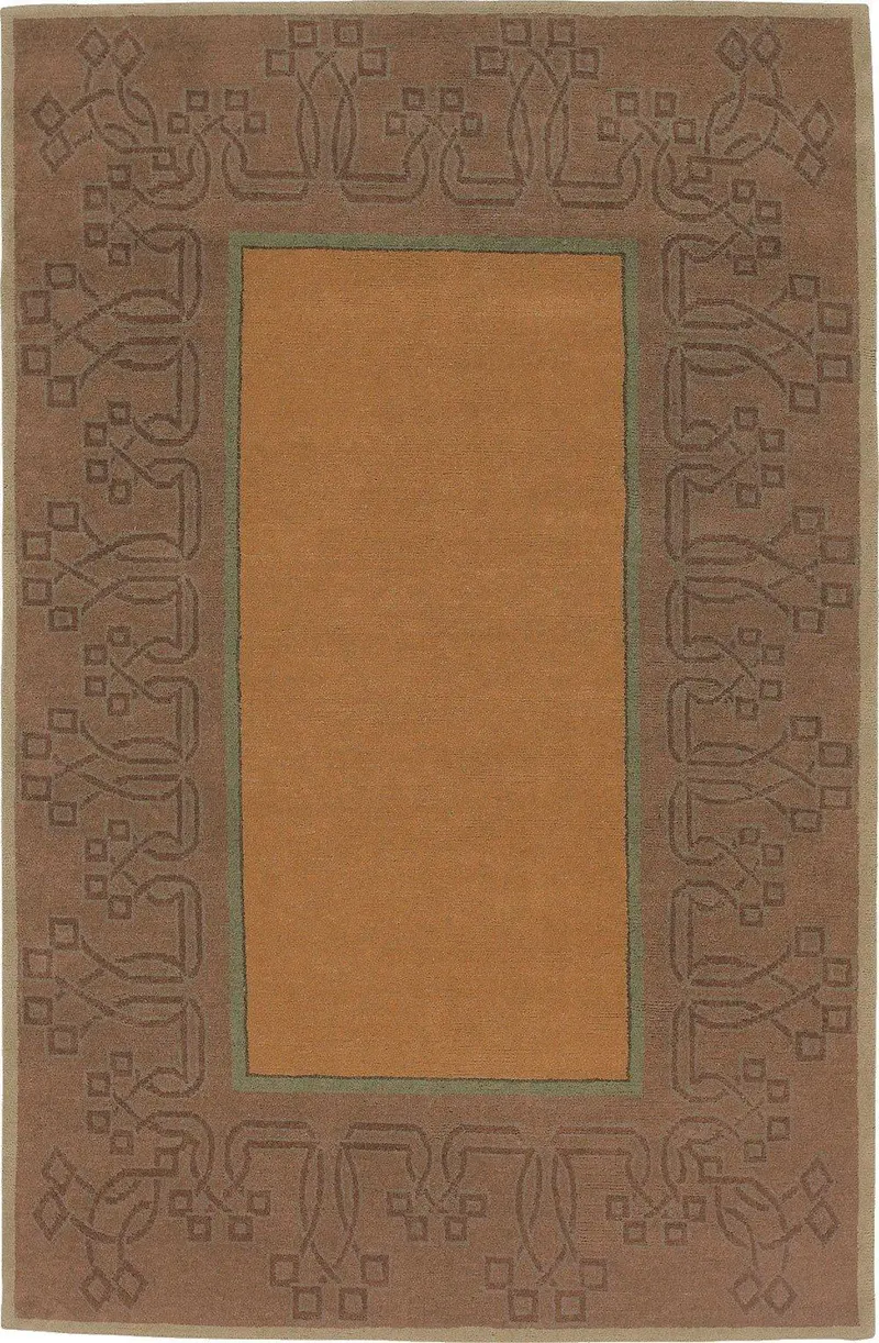Clearance Chinese Lantern Mocha Area Rug 1