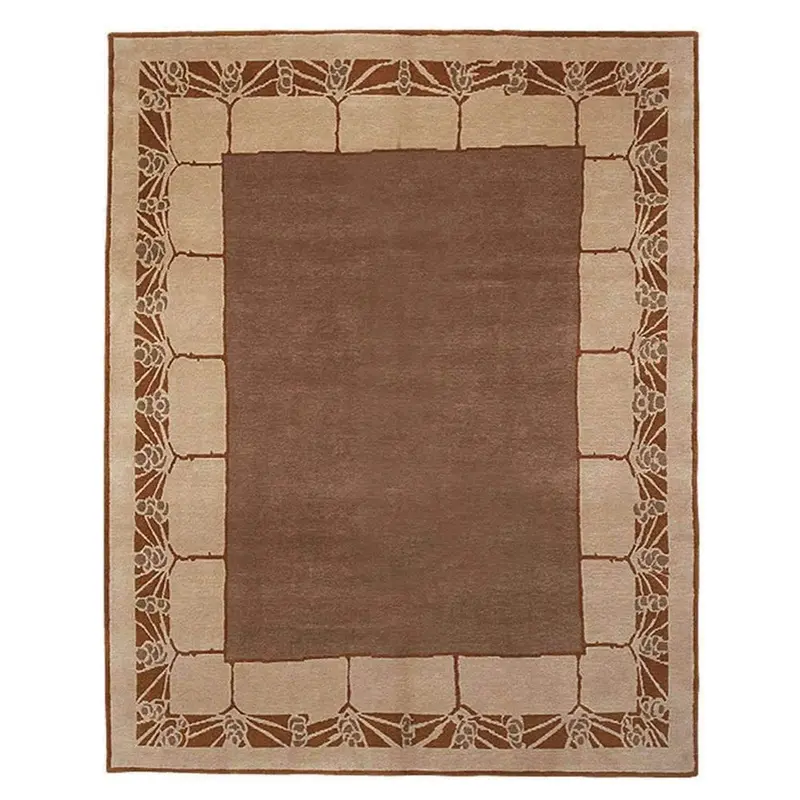 Clearance Pinecone Chestnut Brown Area Rug 1