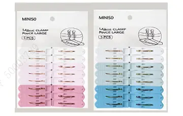 Colorful Laundry Clips – 20-Piece Blue & Pink Clothespin Set 1