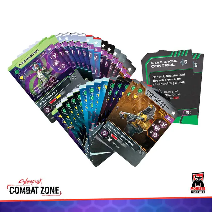 Combat Zone Starter Gang Card Checklists – Complete Collection 1