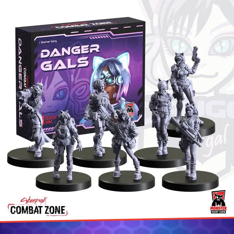Combat Zone Starter Gang: Danger Gals Faction Set 1