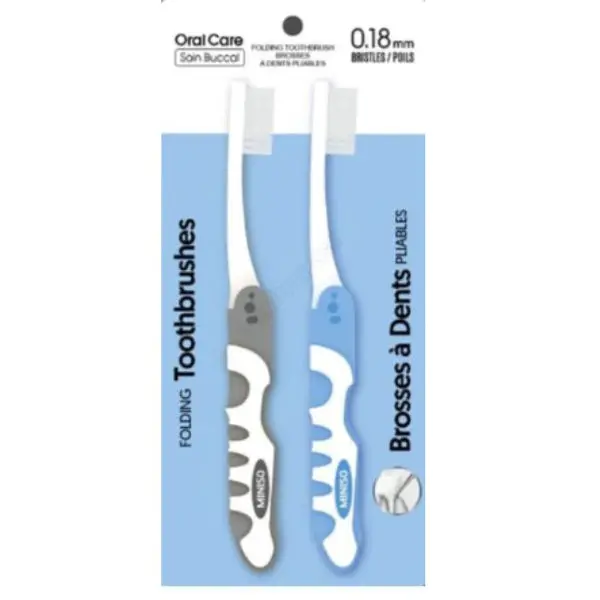 Compact Folding Toothbrush Set For Gum Health (2-Pack) 1