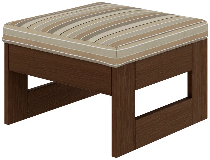 Contemporary Outdoor Ottoman – Versatile Footrest Or Extra Seating 1