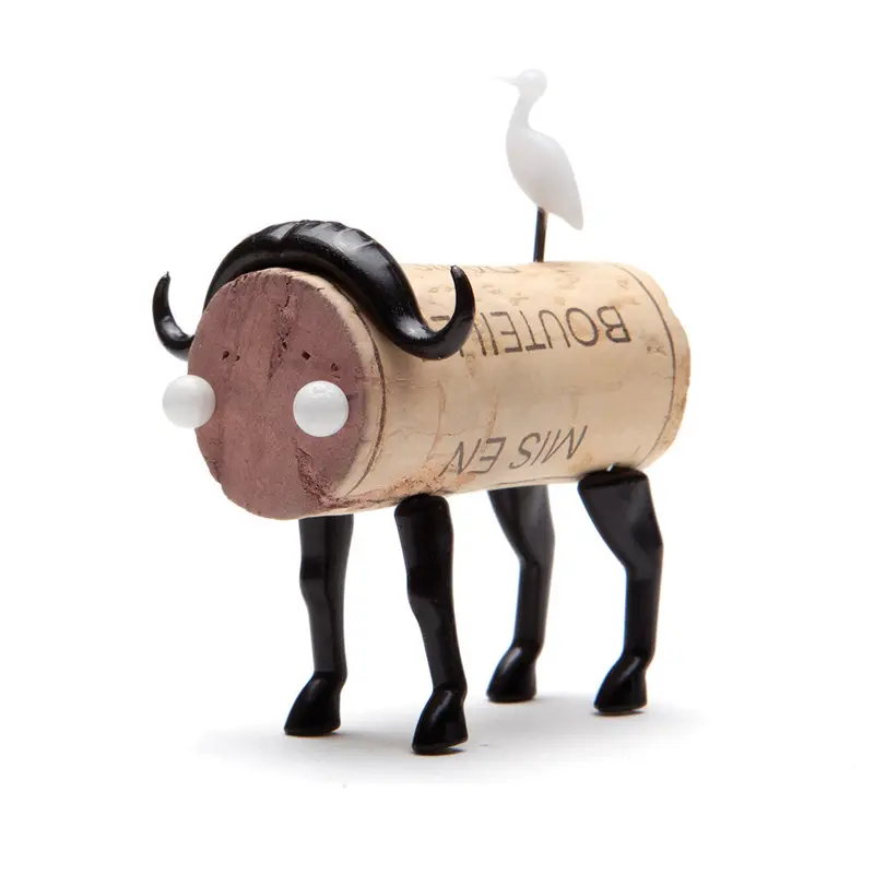 Corkers Animal Wine Stoppers – Buffalo Silhouette Design 1