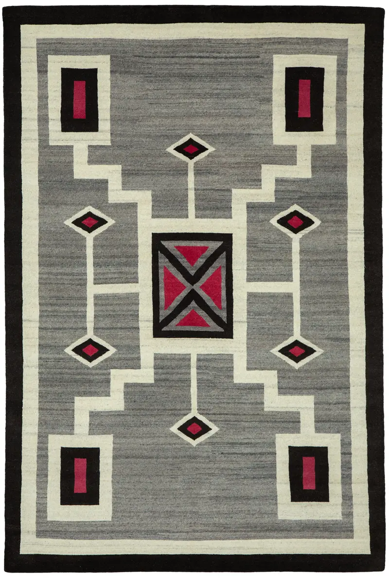 Coyote Southwest Area Rug – Hand-Knotted Wool Design 1