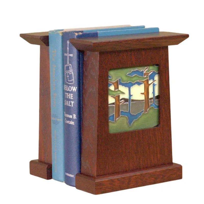 Craftsman Oak Arts & Crafts Bookends 1