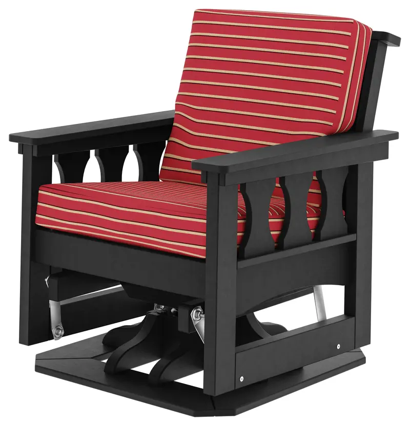 Craftsman Patio Swivel Glider Chair With Plush Cushion 1