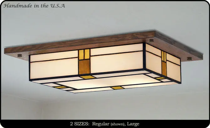 Craftsman-Style Flush Mount Fixture #709 1