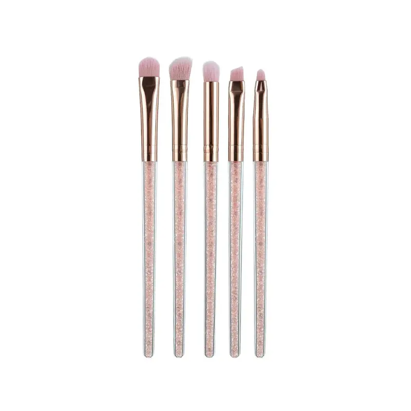 Crystal-Handle Professional Makeup Brush Set – 5-Piece Collection 1