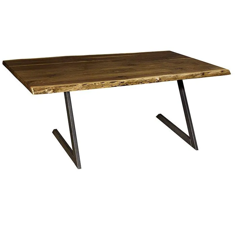 Custom Live Edge Walnut Dining Table – Rustic Handcrafted Design 1