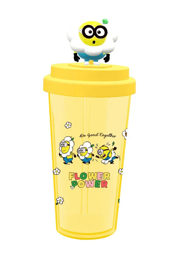 Daisy Minions 520 Ml Reusable Plastic Water Bottle 1
