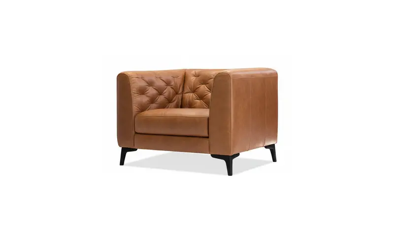 Dalton Vintage-Inspired Accent Chair – Black 1