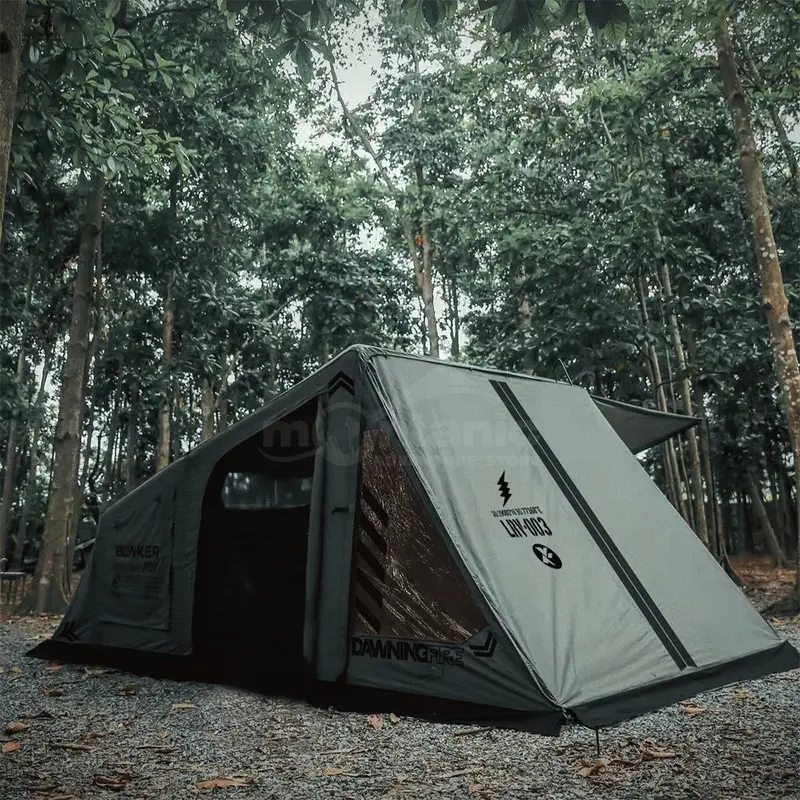 Dawning Fire X Son Of Yamano Inflatable 4-Person Air Tent – Forest Green 1