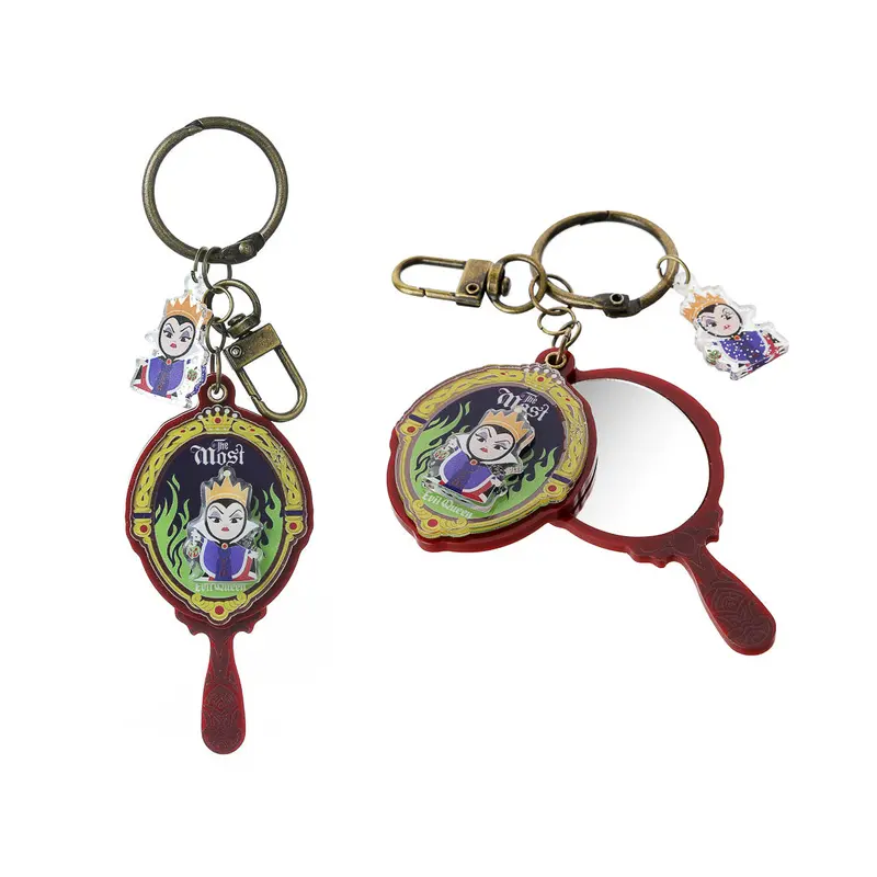 Disney Evil Queen Handheld Mirror Keychain – Villains Collection 1