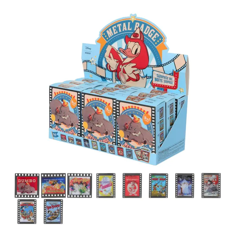 Disney Retro Poster Metal Badge Surprise Pack 1