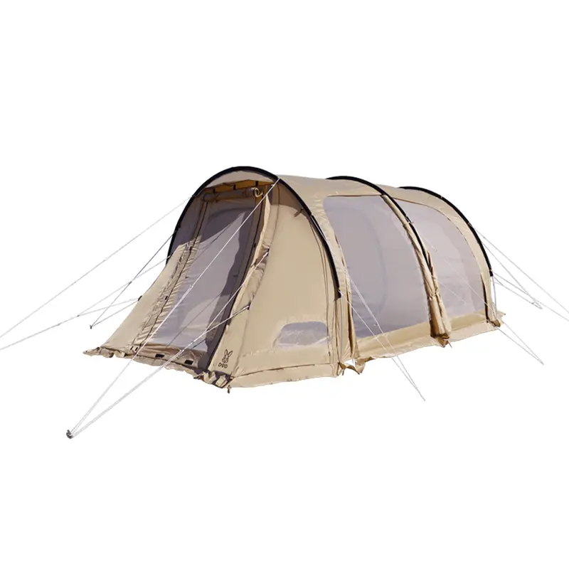 Dod Kamaboko 3-Person Tent – Tan (Showroom Model, Pre-Assembled For Outdoor Use) 1