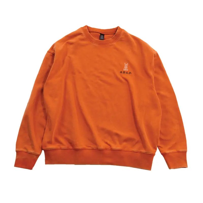 Dod Shanghai Bunny Orange Fleece Sweatshirt 1