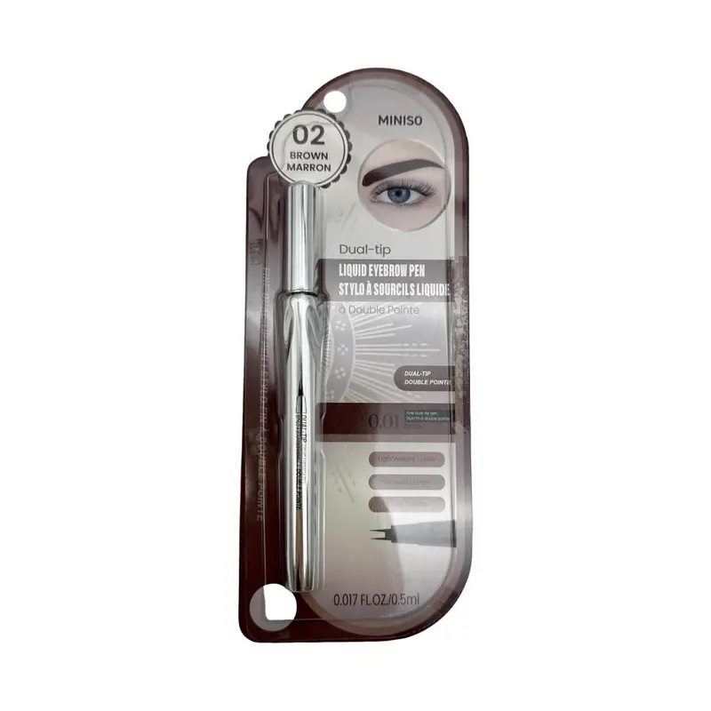 Dual-Tip Liquid Eyebrow Definer In Natural Brown 1
