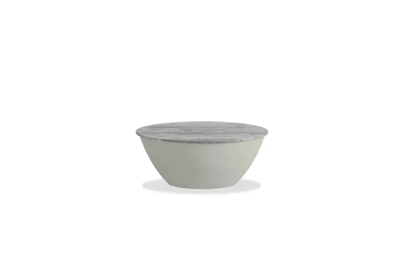 Eave Silver Grey Travertine Coffee Table 1