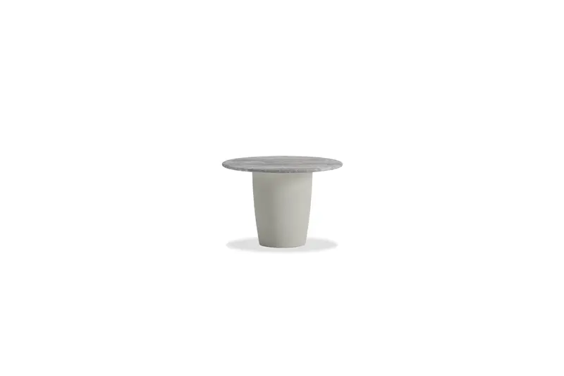 Edem Silver Grey Travertine End Table 2