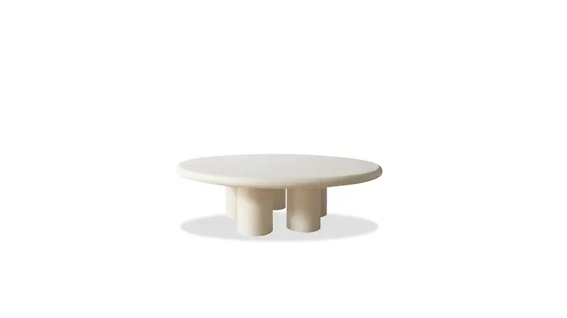 Elephant Round Ivory Tusk Coffee Table 1