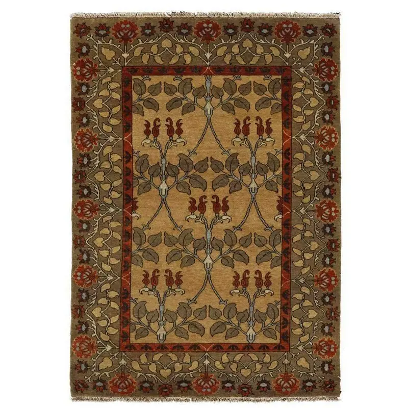 Essex Collection Hand-Knotted Wool Area Rug 1