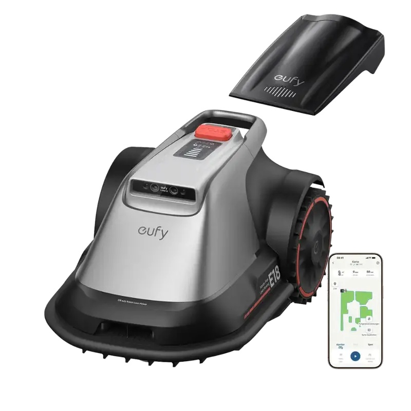 Eufy E18 Robotic Lawn Mower – Smart Navigation, 1200 M² Coverage, Rainproof Design (T28012A1) 1
