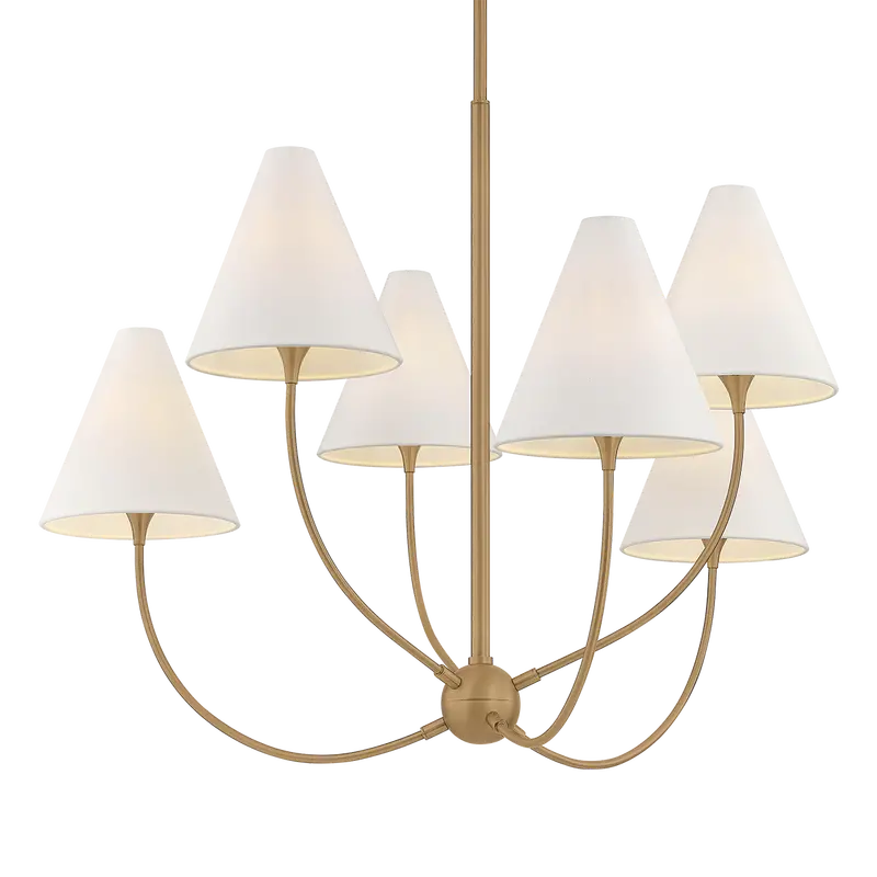 Evermore Statement Chandelier With Geometric Metal Frame 1