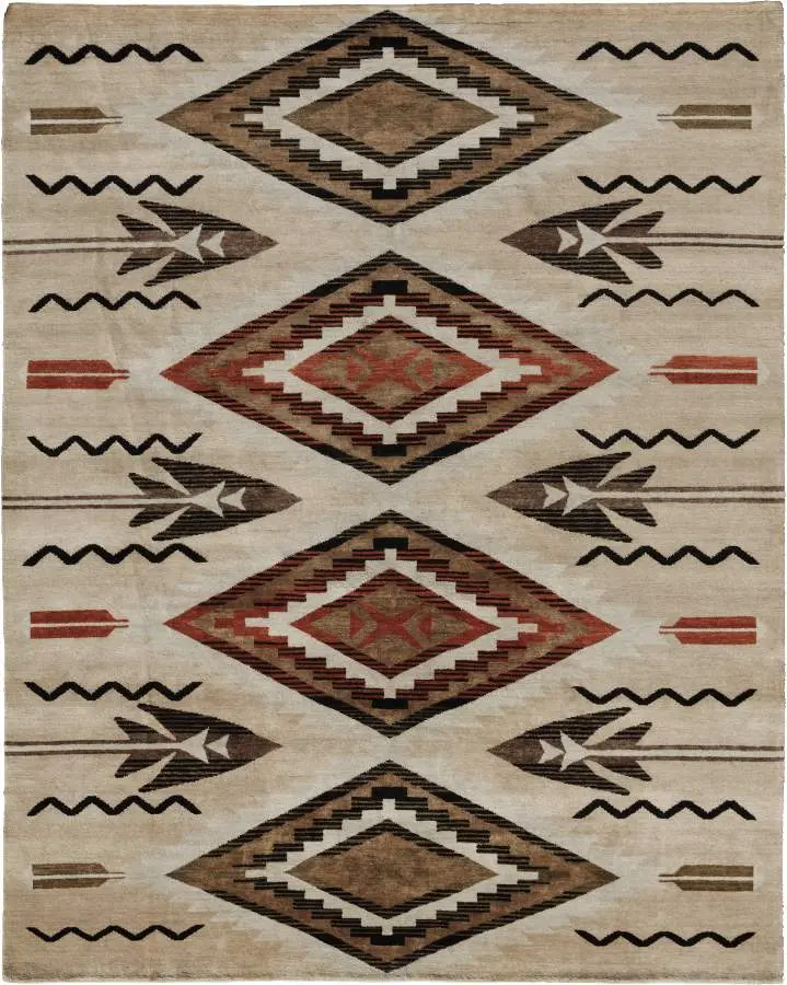 Fathers Eyes Southwest Hand-Knotted Area Rug By Pendleton 1